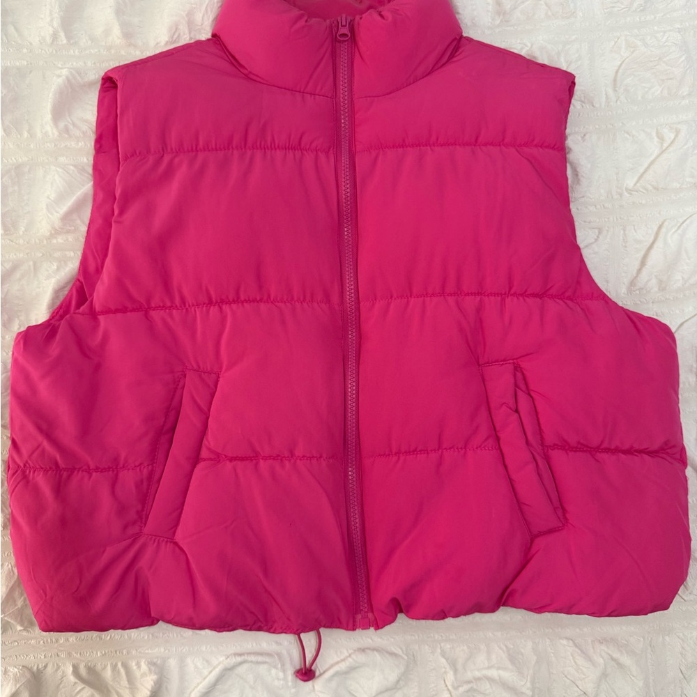 Pink Puffer Vest